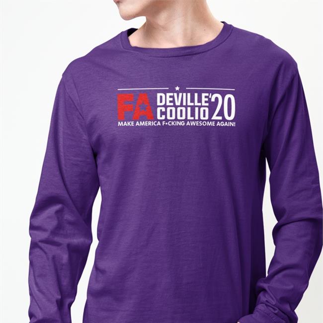 Coolio Deville And Coolio 2020 Make America Fucking Awesome Again Shirt Black