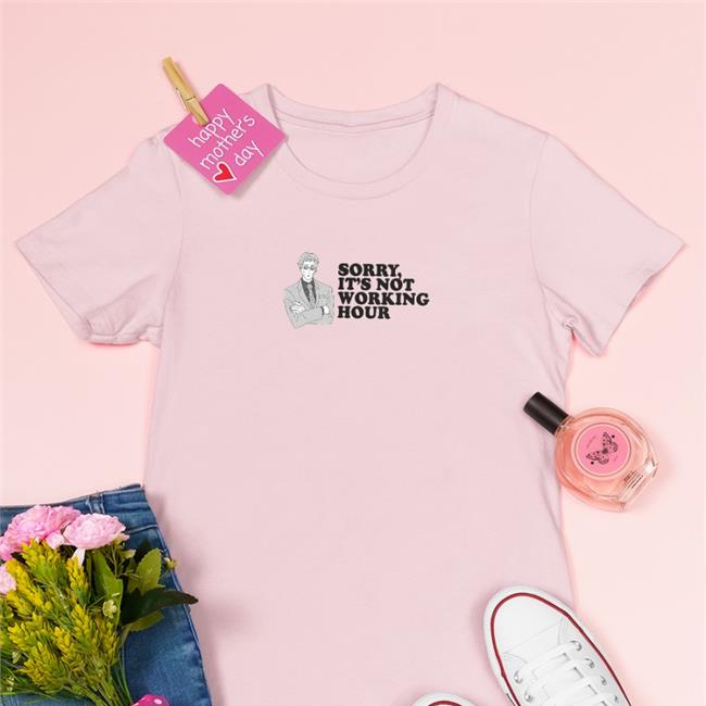 Sorry It's Not Working Hour Shirt White Weepy