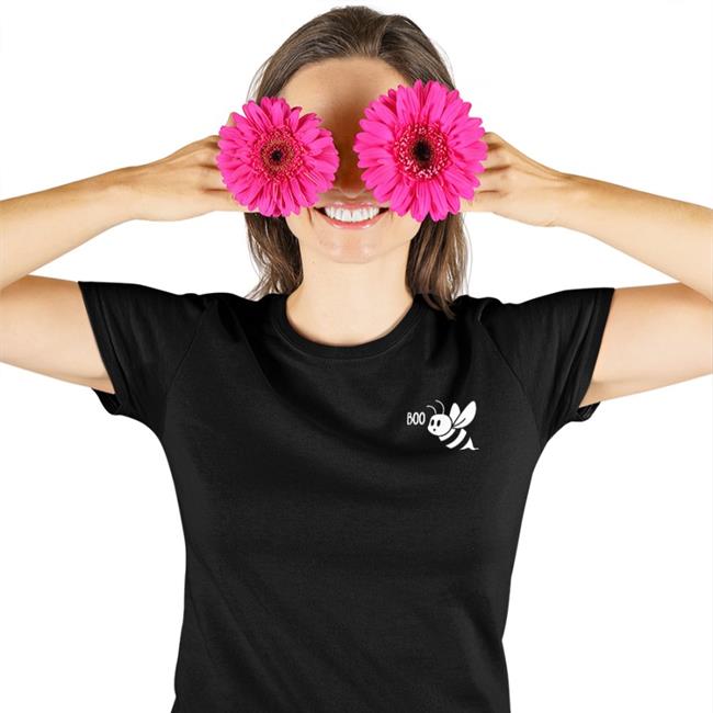 Black Punz Merch Punz Boo Bee Embroidered Glow-In-The-Dark Pullover Hoodie