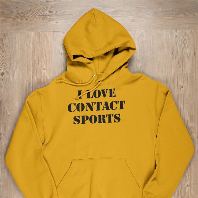 I Love Contact Sports Stranger Things Hoodied Sweatshirt