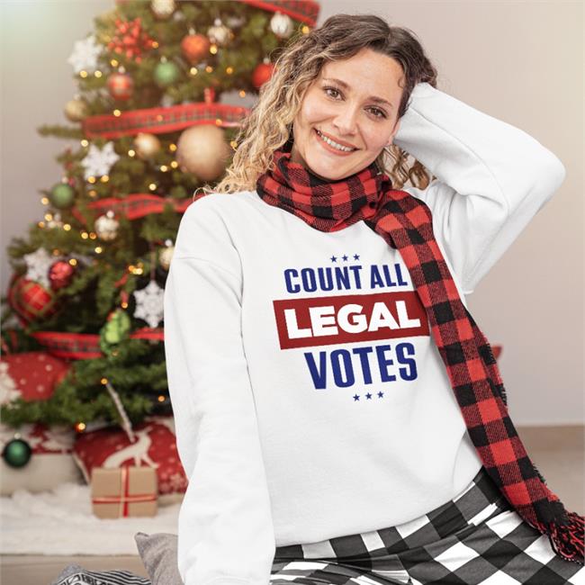 John M. Cameron Count All Legal Votes Tee White