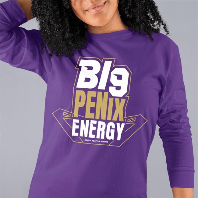 Simply Seattle Sports Big Penix Energy Tee Shirt UW Football Team