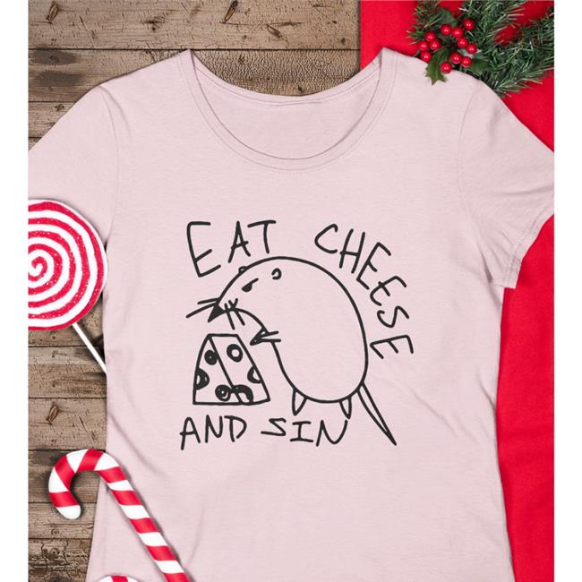 Eat Cheese And Sin Long Sleeve Tee Shirt