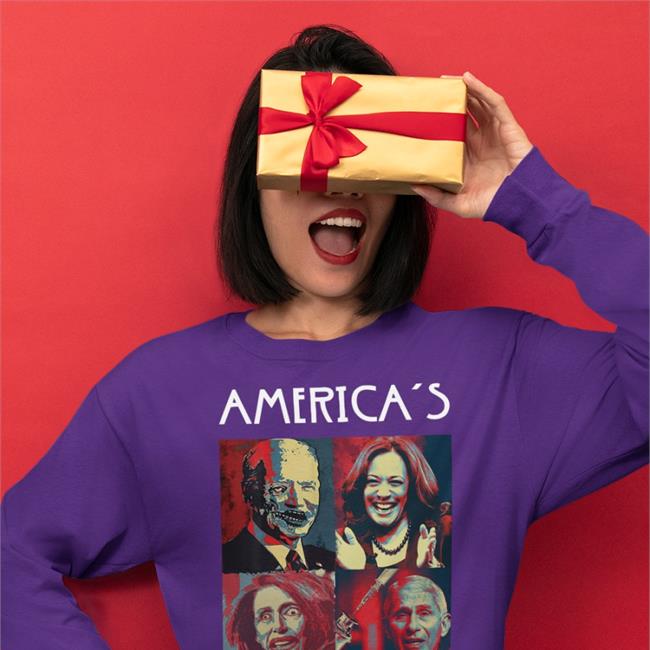 Joe Biden Zombies And Kamala Harris And Elizabeth Warren And Nancy Pelosi America's Horror Story Tee Shirt Joe Biden And Kamala Harris And Elizabeth Warren And Nancy Pelosi America's Horror Story Shirts