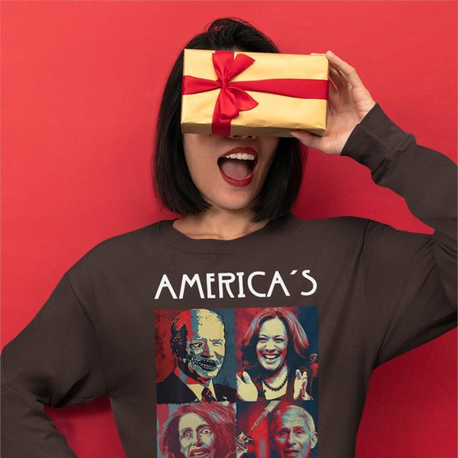 Joe Biden Zombies And Kamala Harris And Elizabeth Warren And Nancy Pelosi America's Horror Story Tee Shirt Joe Biden And Kamala Harris And Elizabeth Warren And Nancy Pelosi America's Horror Story Hoodie