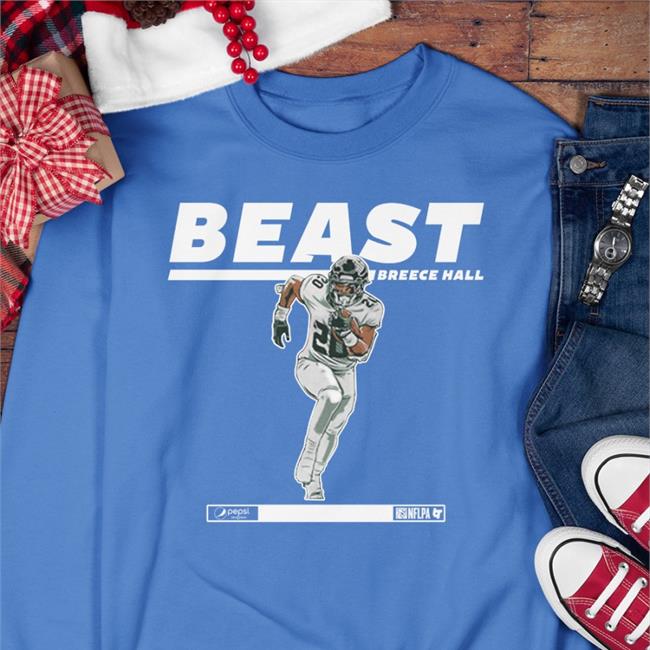 Breece Hall Beast Top Rookie Hoodie Breaking T Store