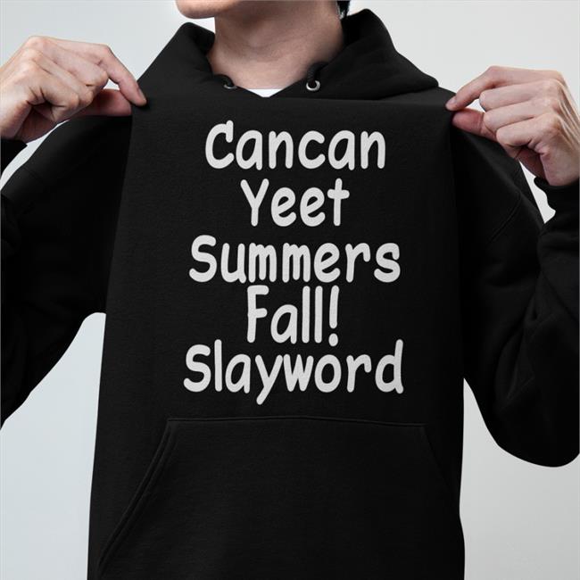 Hyperpop Daily Cancan Yeet Summers Fall Slayword Sweatshirt Black