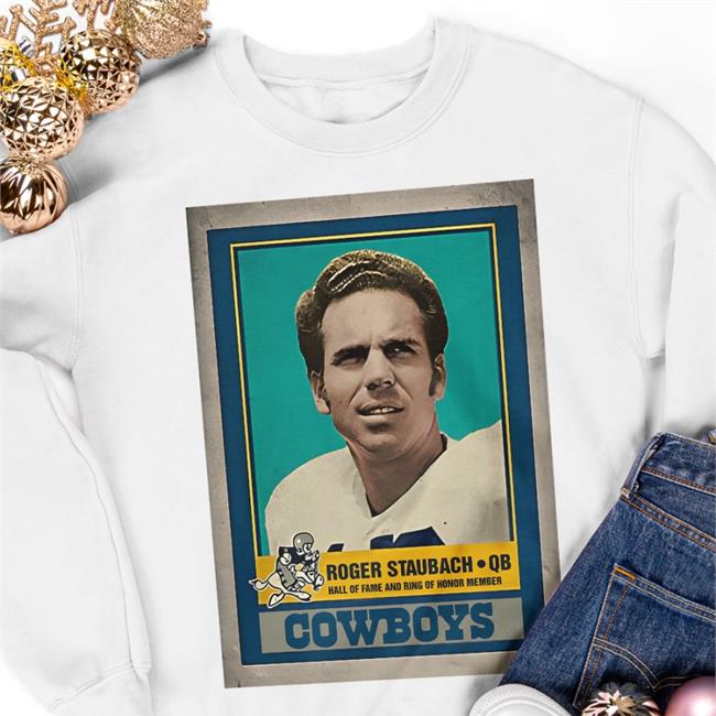 Roger Staubach Dallas Cowboys Name & Number T-Shirt