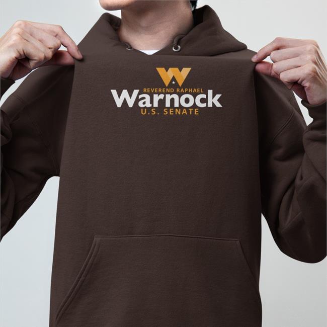 Warnockforgeorgia Merch Warnock For Georgia Logo Hoodie