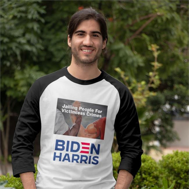 Luke Rudkowski Wearechange Store Jailing People For Victimless Crimes Biden Harris Shirt