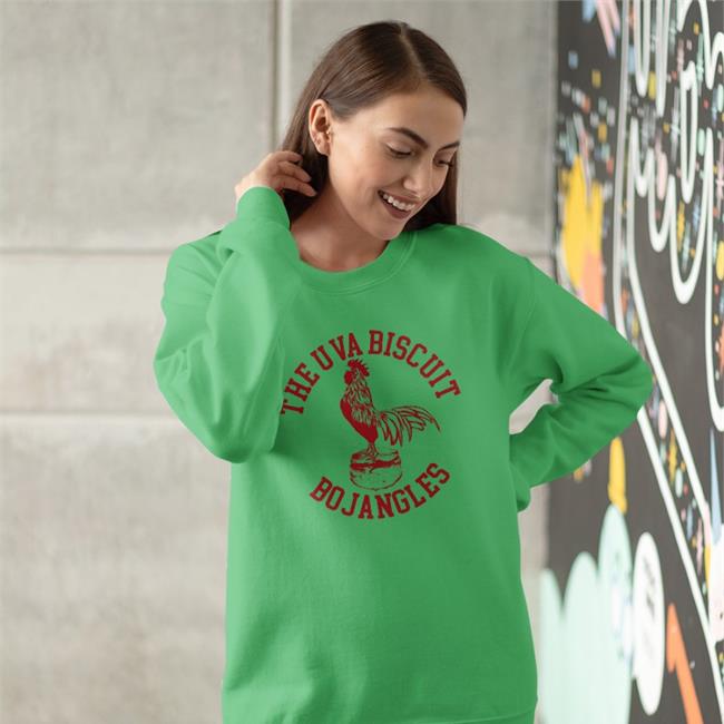 The U Va Biscuit Bojangles T Shirt Sport Grey Mike Uva