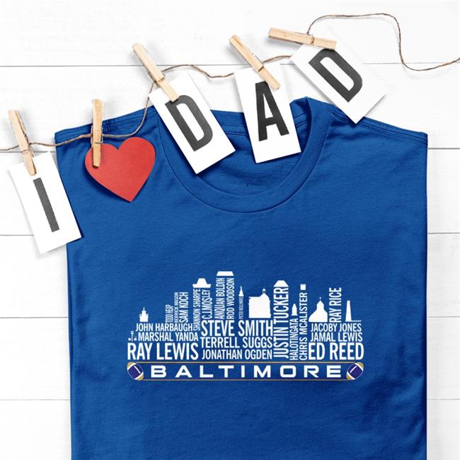 Baltimore Football Team All Time Legends Baltimore City Shirt