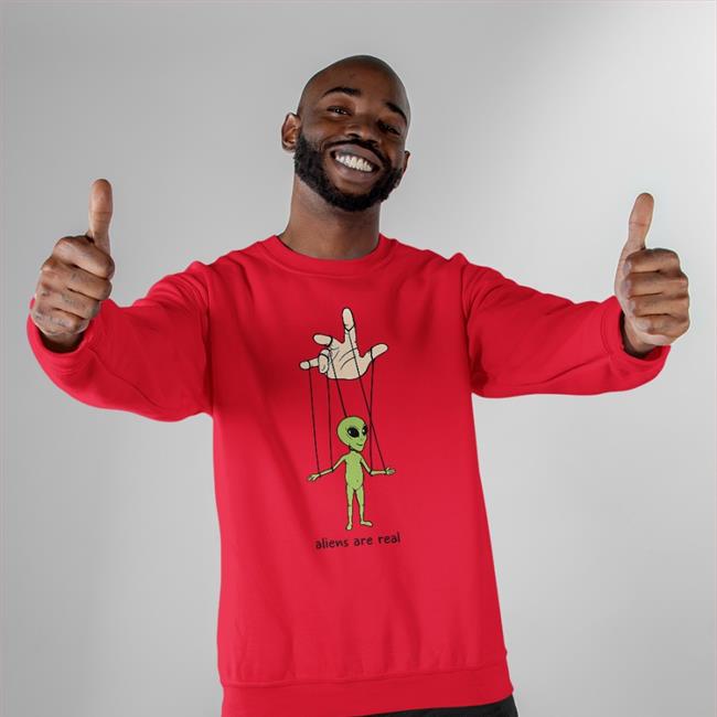 Macrodosing Wearing Aliens Are Real Sweatshirt