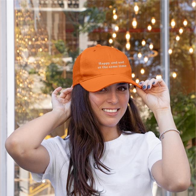 Harry Styles Wearing Happy And Sad At The Same Time Hat Amanda