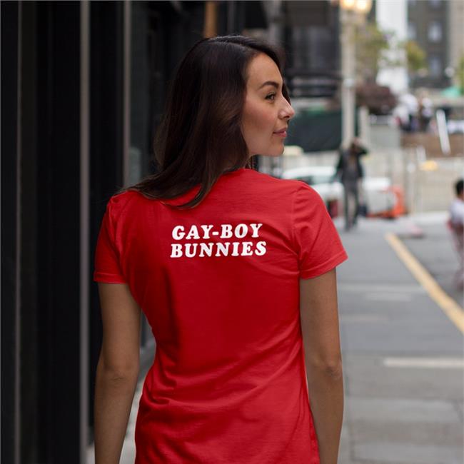 Weird Thrift Store Shirts Gay-Boy Bunnies Shirt Black