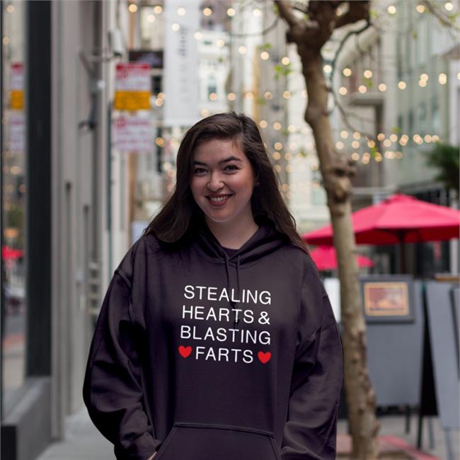 Black Shirtsthtgohard Stealing Hearts And Blasting Farts Shirt