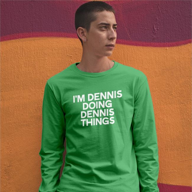 Kicker Denis Lynch Wearing I'm Dennis Doing Dennis Things New Shirt Chris Treviño