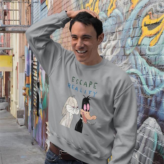 Escape Reality M Gray T Shirt Matt Gray White