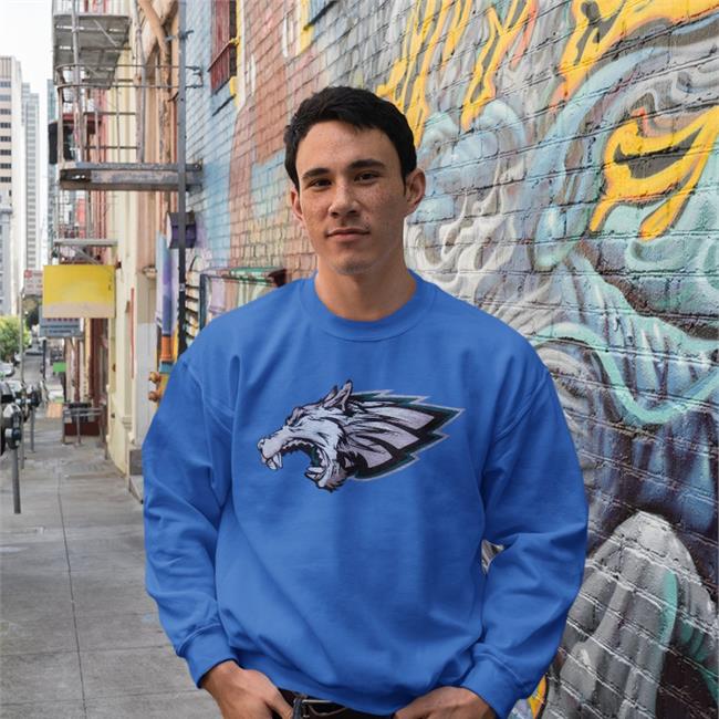 Dog Mentality Mixed Philadelphia Eagles Logo Long Sleeve Tee Shirt Dog Mentality Mixed With The Eagles Logo Tee Shirt