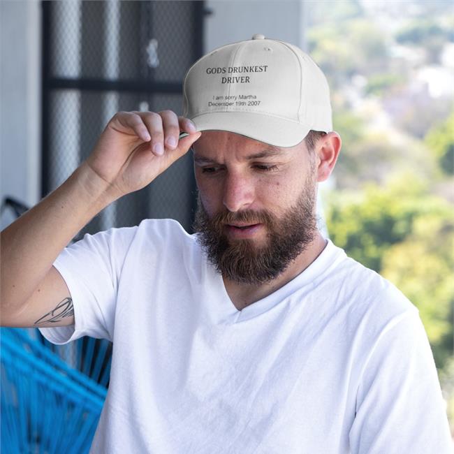 Gods Drunkest Driver I'm Sorry Martha December 19Th 2007 Embroidered Hat