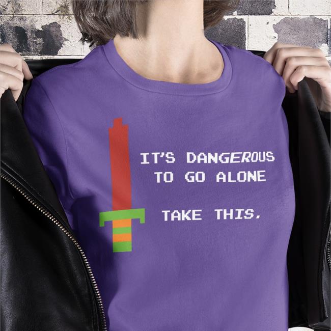 It's Dangerous To Go Alone Take This Sweatshirt Zelda Cameo