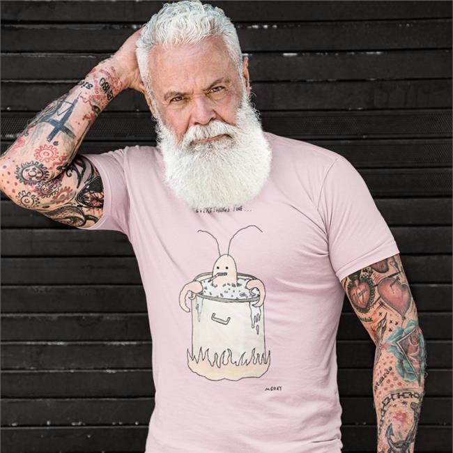 Matt Gray Everything's Fine M Gay T Shirt White