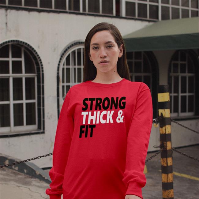 Ms Phenomenal Red Wearing Strong Thick And Fit Tee Shirt Msphenomenalred