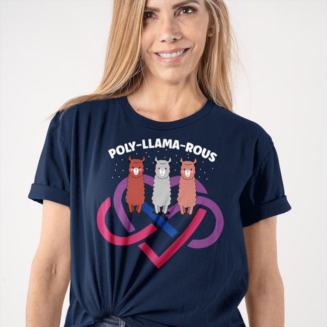 Poly Llama Rous T Shirt Polyamory