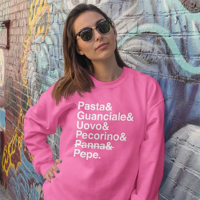 Pasta Guanciale Uovo Pecorino Panna Pepe Shirt Elvislives Store Swedething