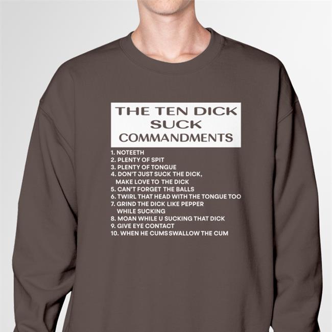 The Ten Dick Suck Commandments Shirt