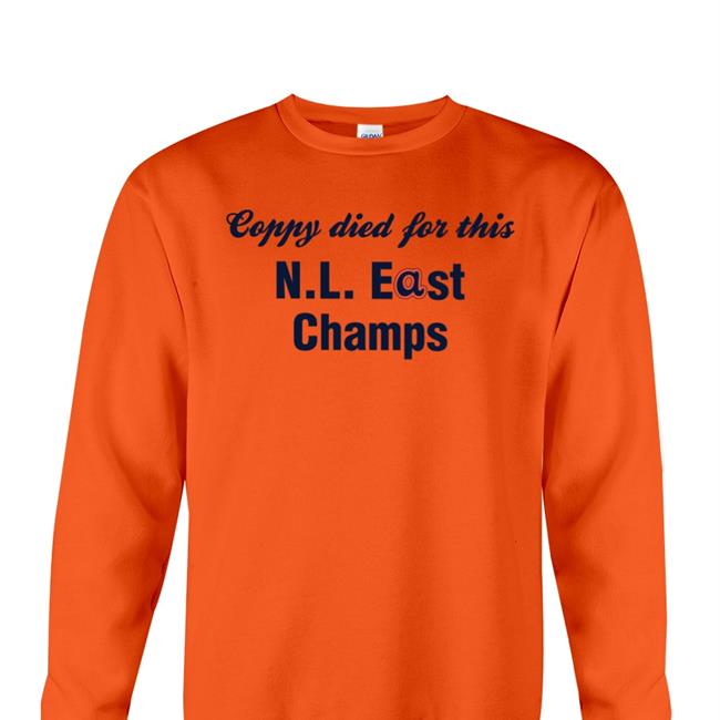 National League East Coppy Died For This Nl East Champs Tee Grey