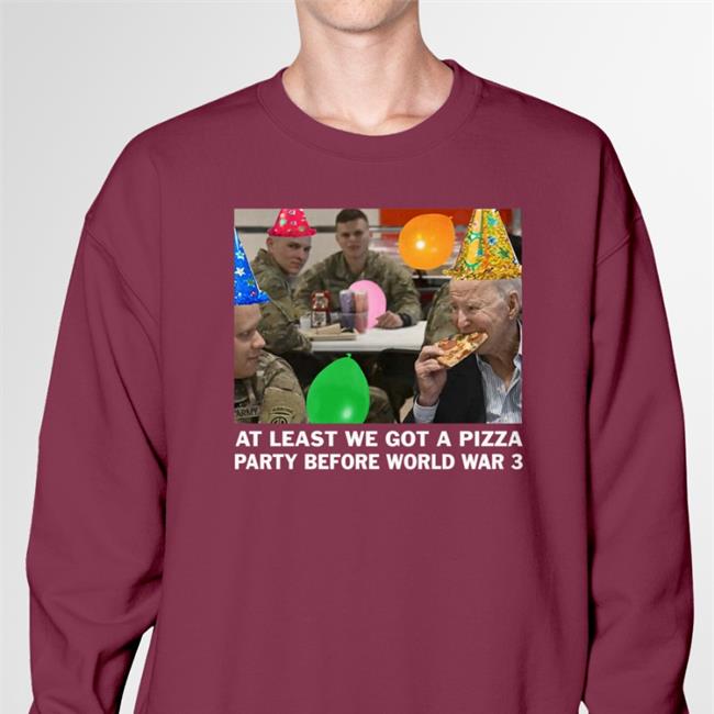Luke Rudkowski At Least We Got A Pizza Party Before World War 3 T Shirts The Last Pizza Party T Shirts Wearechange Merch