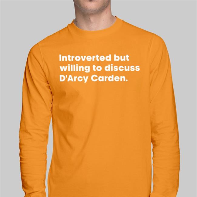 S’Hannon Introverted But Willing To Discuss D'arcy Carden T Shirt Black