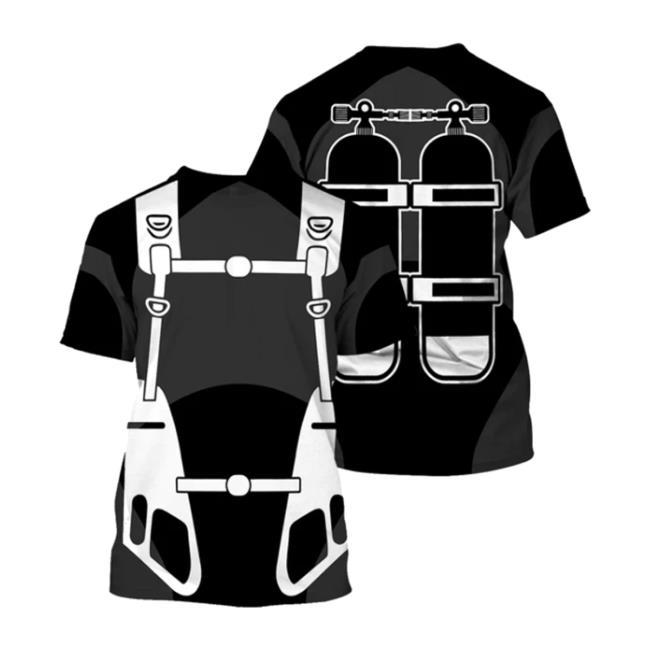 Scuba Diving Costume- 3D All Over Printed Long Sleeve T Shirt