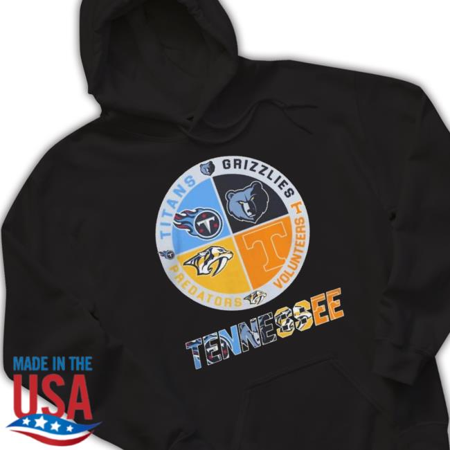 Tennessee Team Titans X Grizzlies X Volunteers X Predators Logo Unisex Sweatshirt