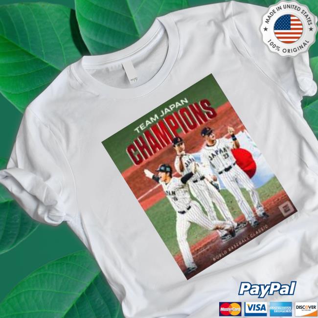 Official Team Japan Champions World Baseball Classic 2023 Poster shirt