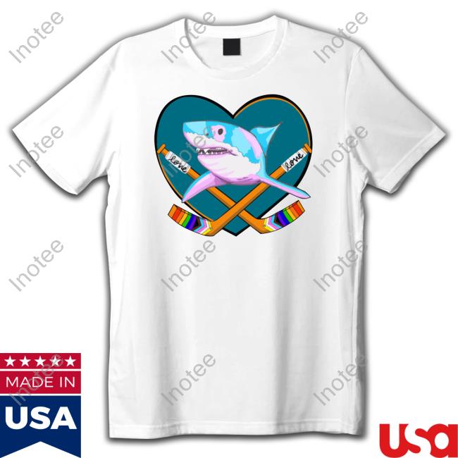 Sharksproshop Store San Jose Sharks Pride Night Logo Hoodie San Jose Sharks Pride Night Logo Sweatshirt