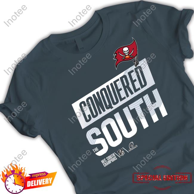 Buccaneers Shop Conquered The South Nfc South Champions Tampa Bay Buccaneers Hoodie Sweatshirt