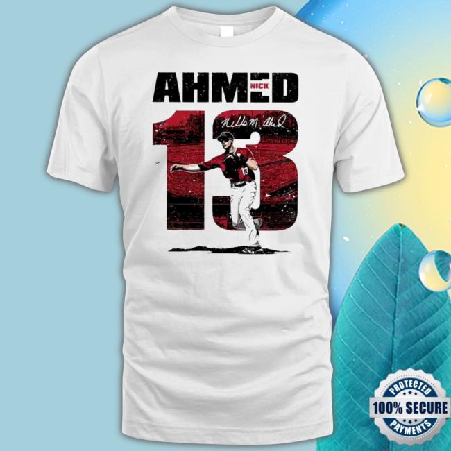 Nick Ahmed 13 Arizona Diamondbacks Baseball Signature Shirt