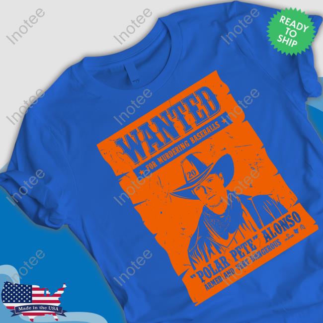 Breakingt Store Pete Alonso Wanted Poster Hoodie
