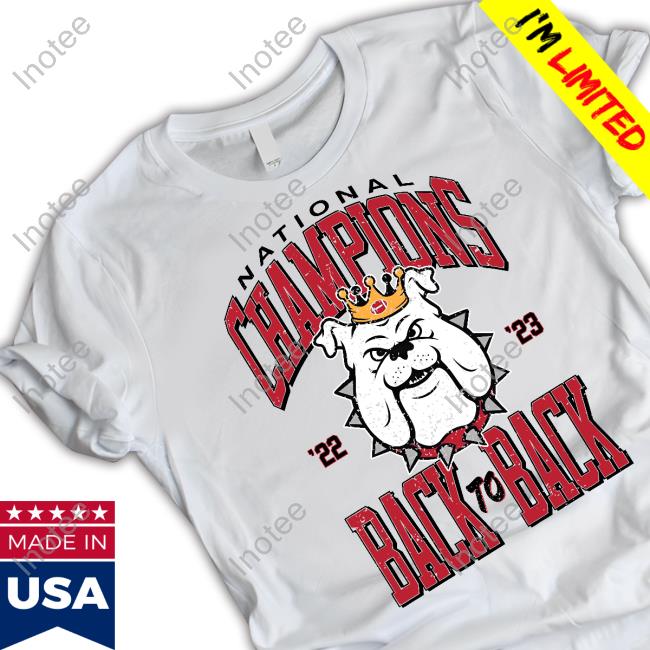 Barstool Sports Store National Champions 22 23 Back To Back Tee Back To Back Ga Tee