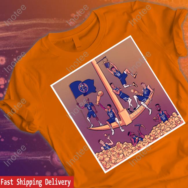 Struck Gold Tee Shirt Denver Nuggets