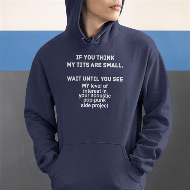 If You Think My Tits Are Small Wait Until You See My Level Of Interest In Your Accoustic Pop-Punk Side Project T Shirts