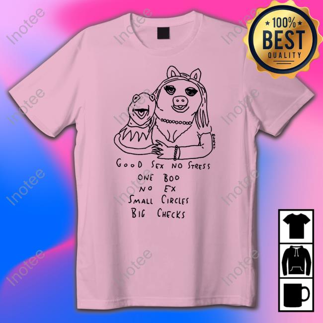 Matt Gray Good Sex No Stress One Boo No Ex Small Cirles Big Checks Sweatshirt
