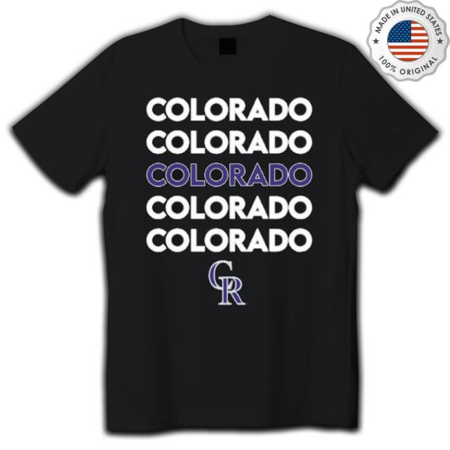 Colorado Rockies Tiny Turnip Girls Youth Stacked Fringe Shirt