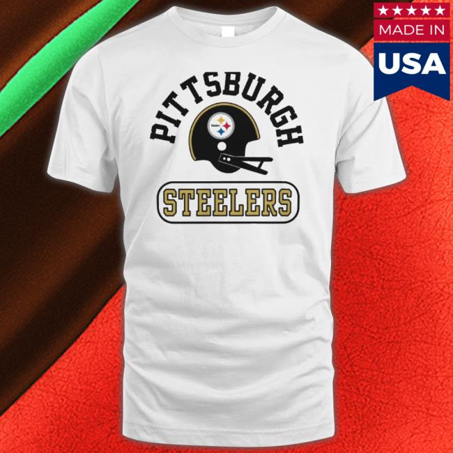 Pittsburgh Steelers Throwback Helmet Shirt Homage