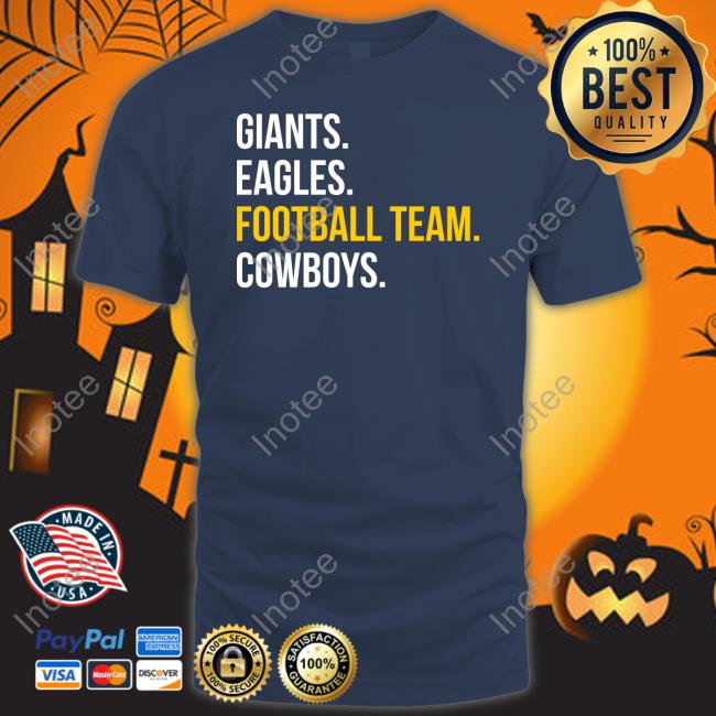 Giants Eagles Football Team Cowboys Tee Shirts