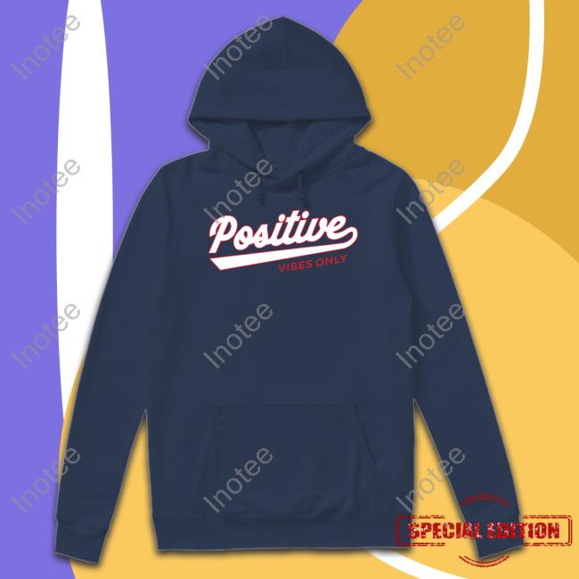 Positive Vibes Only Football Long Sleeve Tee