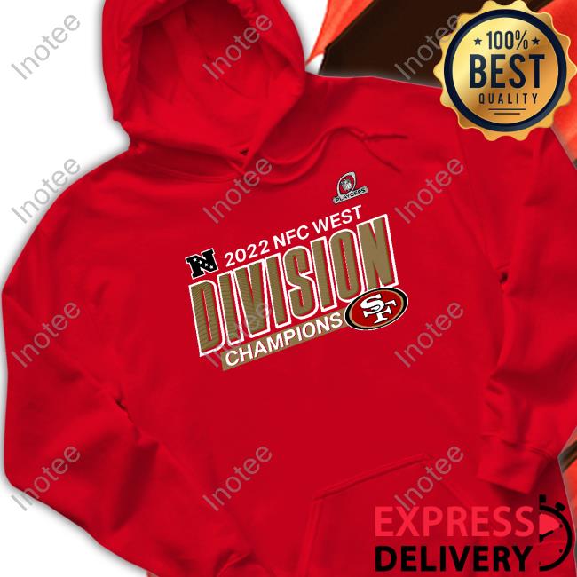 Fanatics Merch 2022 Nfc West Division Champions Divide & Conquer San Francisco 49Ers Hoodie Nfl Playoffs