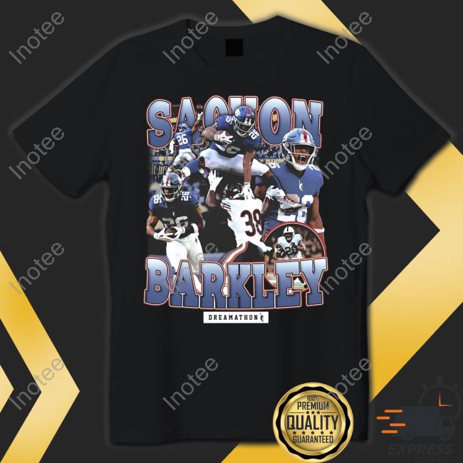 Sterling Shepard Wearing Saquon Barkley Dreamathon New Shirt